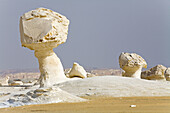 The White Desert near Farafra Oasis. Egypt