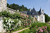 La Chatonnière castle and gardens near Azay-le-Rideau. Indre-et-Loire, France