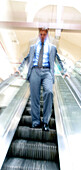 ssperson, Caucasian, Caucasians, Color, Colour, Contemporary, Descending, Down, Economy, Escalator, E