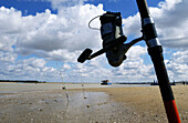 Fishing rod. Bajo de Guía. Sanlúcar de Barrameda. Cadiz province. Andalusia. Spain