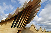 Ysios winery building design by Santiago Calatrava. Laguardia, Rioja alavesa. Euskadi, Spain
