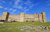 Castle (now a state-run hotel), old Arab alcazaba. Sigüenza. Guadalajara province, Spain