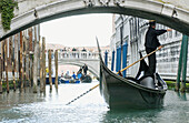 Gondolas. Rio di Palazzo. Venice. Italy