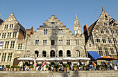 Graslei. Ghent. Flanders, Belgium