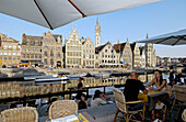 Graslei. Ghent. Flanders, Belgium