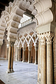 Palacio de la Aljafería, Arab palace built 11th century houses the Cortes de Aragón (autonomous parliament). Zaragoza. Aragón, Spain