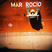  Anchor, Anchors, Color, Colour, Concept, Concepts, Daytime, Exterior, Hull, Hulls, Mar Rocío, Navigation, One, Orange, Outdoor, Outdoors, Outside, Ship, Ships, Special effects, Square, Tanker, Tankers, Vessel, Vessels, B75-362986, agefotostock 