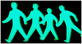  Color, Colour, Computer graphic, Computer graphics, Concept, Concepts, Figure, Figures, Green, Hand holding, Hand-holding, Hold hands, Holding hands, Hurry, Idea, Ideas, Illustration, Illustrations, Passer-by, Passers-by, Pedestrian, Pedestrians, Rush, R