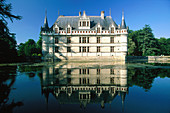 Azay-le-Rideau Castle (1518-29). Loire Valley. France