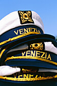 Souvenir caps for sale. Venice. Italy