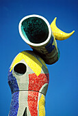 Detail of Dona i Ocell ( Woman and Bird ), sculpture by Joan Miró. Parc Joan Miró. Barcelona. Spain