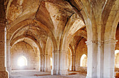Vaulted room, ruins of Castle of the Templars (late 12th to early 13th century) built by Crusaders. Tartus. Syria