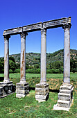 Roman settlement ruins. Riez (near Valensole). Alpes de Haute Provence. Provence. France