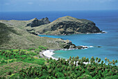 Ua Pou coastline. Marquesas Islands. French Polynesia