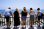 Tourists at Marbella, Costa del Sol. Málaga province, Spain