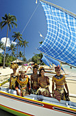 Dancers. Nusa Dua beach. Bali Island. Indonesia