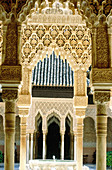 Courtyard of the Lions, Alhambra. Granada. Spain