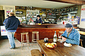 Typical Cafe. Blainville-sur-Mer. Manche. Normandy. France