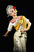 The character of the princess. Khon or Lakhon is the classical Thai dance. Bangkok. Thailand