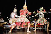 Likhe dancers (popular version of classical Khon Thai dance). Bangkok. Thailand