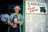 Small village local grocery owner. Crete. Greece