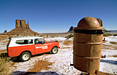 Winter landscape of Monument Valley. Utah. USA