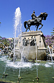 Equestrian monument and fountain. Jerez de la Frontera. Cádiz province, Spain