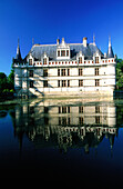 Azay-le-Rideau Castle (1518-29). Loire Valley. France