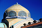 Ceramic dome of Vichy bathing establishments. France