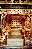 Luxury ancient beds from notables houses. Wushen. Zhejiang province, China