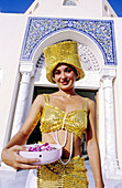 Hostess at luxury hotel, Sharm el-Sheikh seaside resort. Sinai peninsula, Egypt