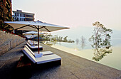 The luxury and design Lalu hotel overlooking Sun Moon Lake. Taiwan