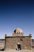 Marabout, adobe chapel where is buried a renowned holy muslim man. South, Ouarzazate region. Morocco.
