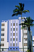 Park Central Hotel. Ocean Drive in the Art Deco district, Miami Beach, Florida. USA.