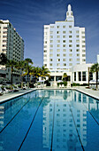 Ocean Drive in the Art Deco district. Miami Beach, Florida. USA