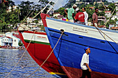 Working boats. City of Saint George s. Grenada, Caribbean