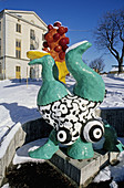 Sculptures by Nikki de Saint Phalle in winter. Stockholm. Sweden