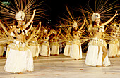 Traditional Dance .Tahiti island in the Windward islands. Society archipelago. French Polynesia