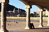 Strand La Concha. Donostia. San Sebastian .Euskadi. Spanien