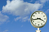 Clock and clouds. San Sebastián. Spain