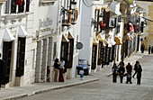 Straße San Pedro. Osuna. Provinz Sevilla. Spanien