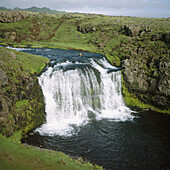 Wasserfall, Fluss Skoga, Island