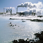 Geothermal power plant, Svartsengi, The Blue Lagoon, Grindavik, Iceland