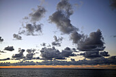 Evening clouds. Hendaye beach. Aquitaine. France.