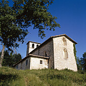 Romanesque church. Gujuli, Alava, Basque Country, Spain