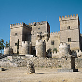 Castle, built 15th century. Ampudia. Palencia province, Spain