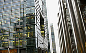 Office buildings in Canary Wharf, London. England, UK