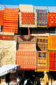 Carpets for sale in the Medina (old town). Marrakesh. Morocco