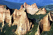 Las Médulas, ancient roman gold mining site. León province. Spain