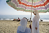 Nuns at beach. Málaga. Spain